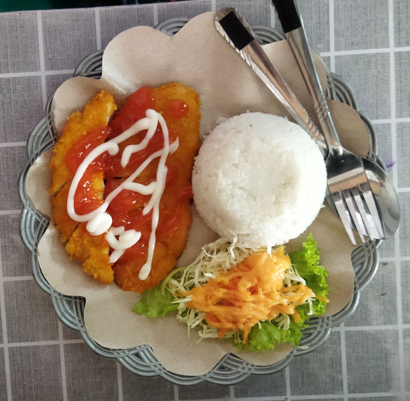 Chiken Katsu Saouce Mayo ( sdh termasuk nasi )